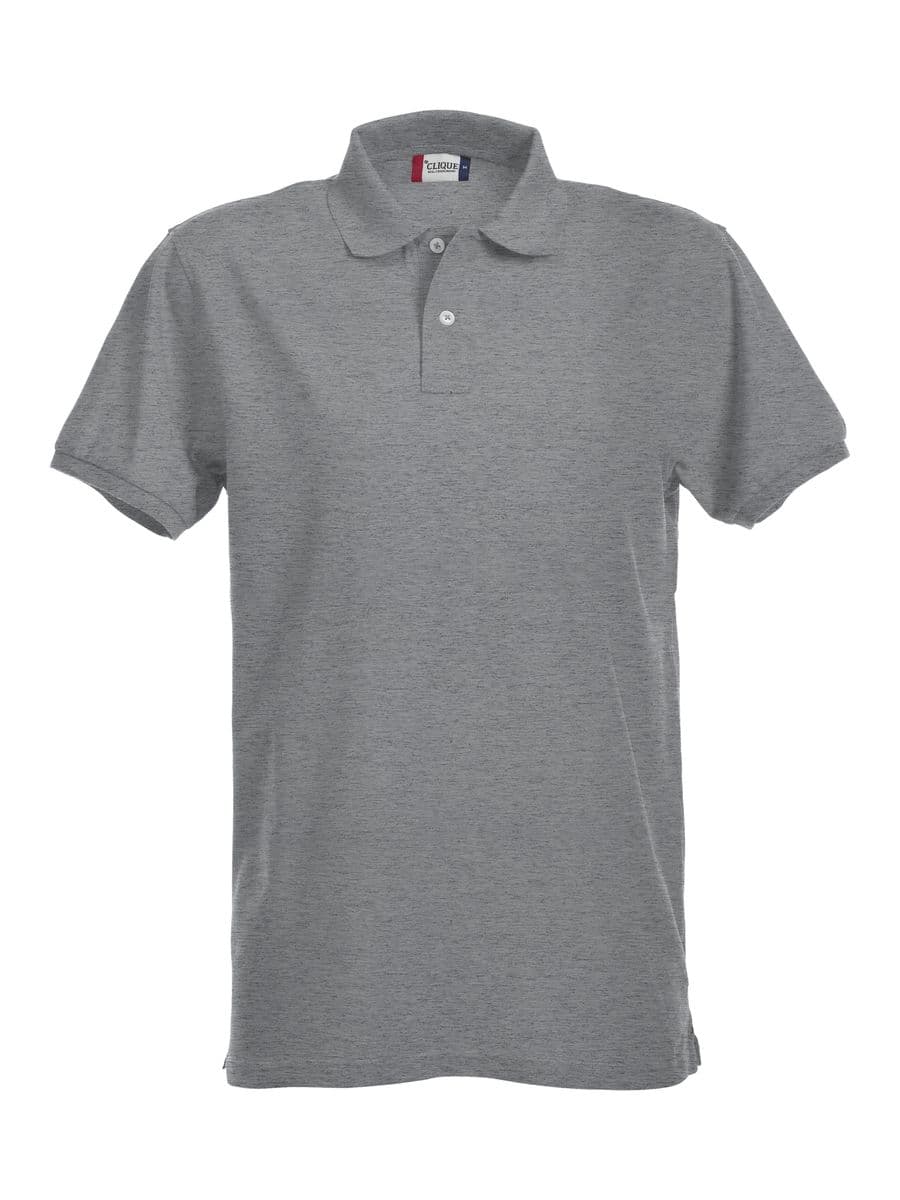 Stretch Premium Polo Gråmelerad