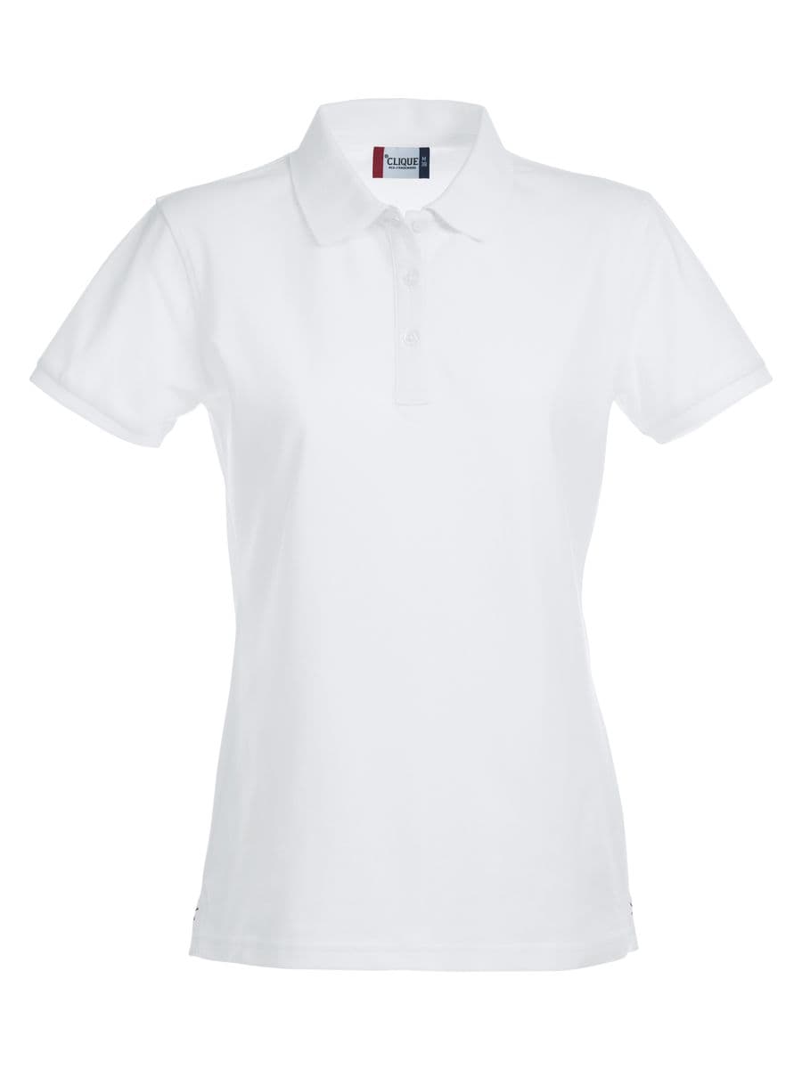 Stretch Premium Polo Women Vit