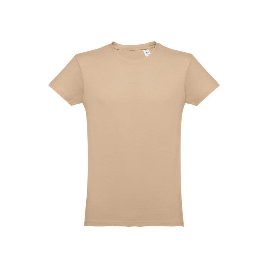 THC LUANDA. T-shirt herr i bomull Ljusbrun
