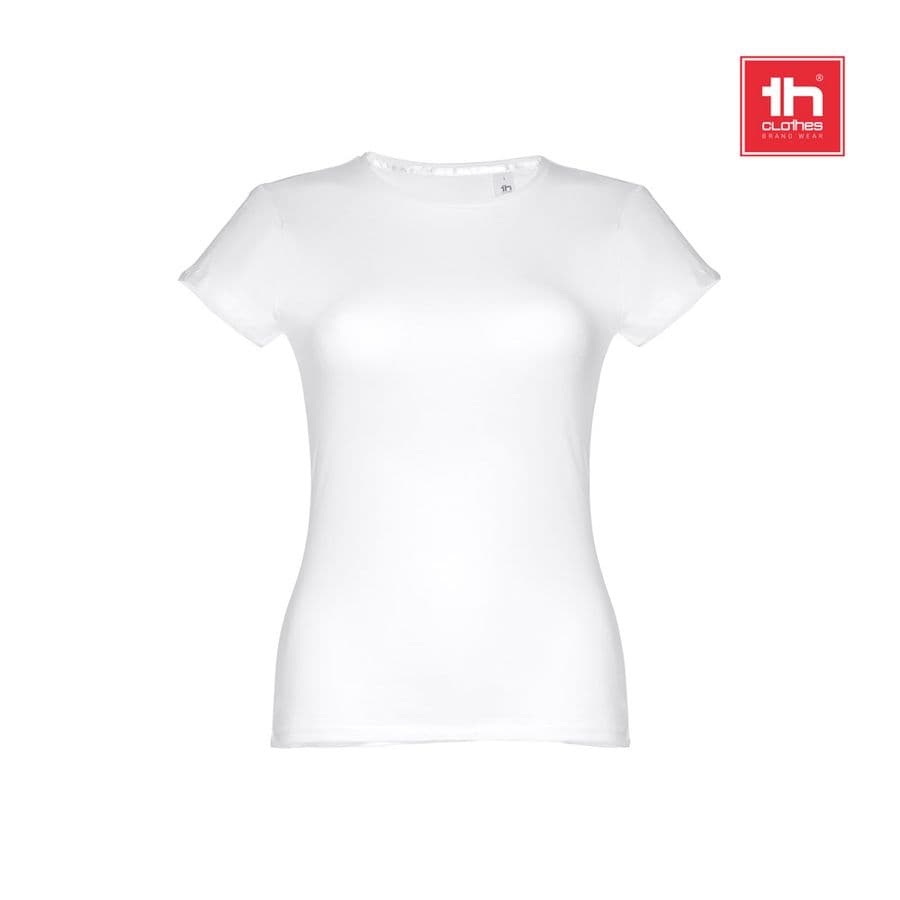 THC SOFIA WH. T-shirt i bomull för damer. vit färg