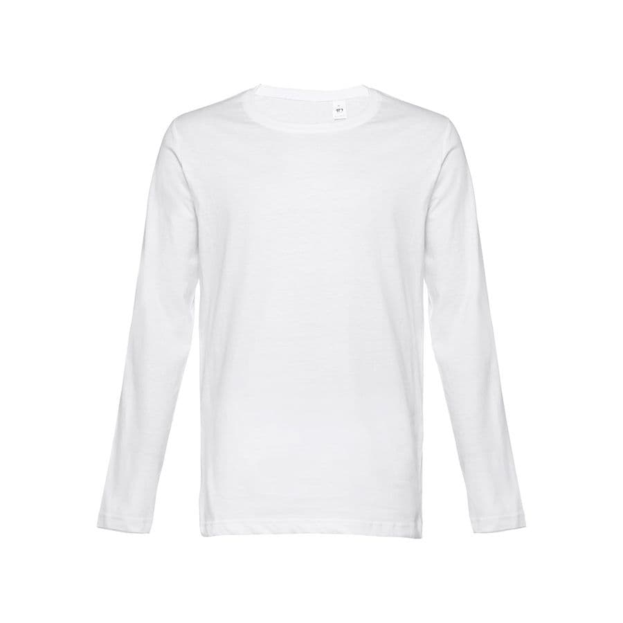 THC BUCHAREST WH. Långärmad T-shirt i bomull för män