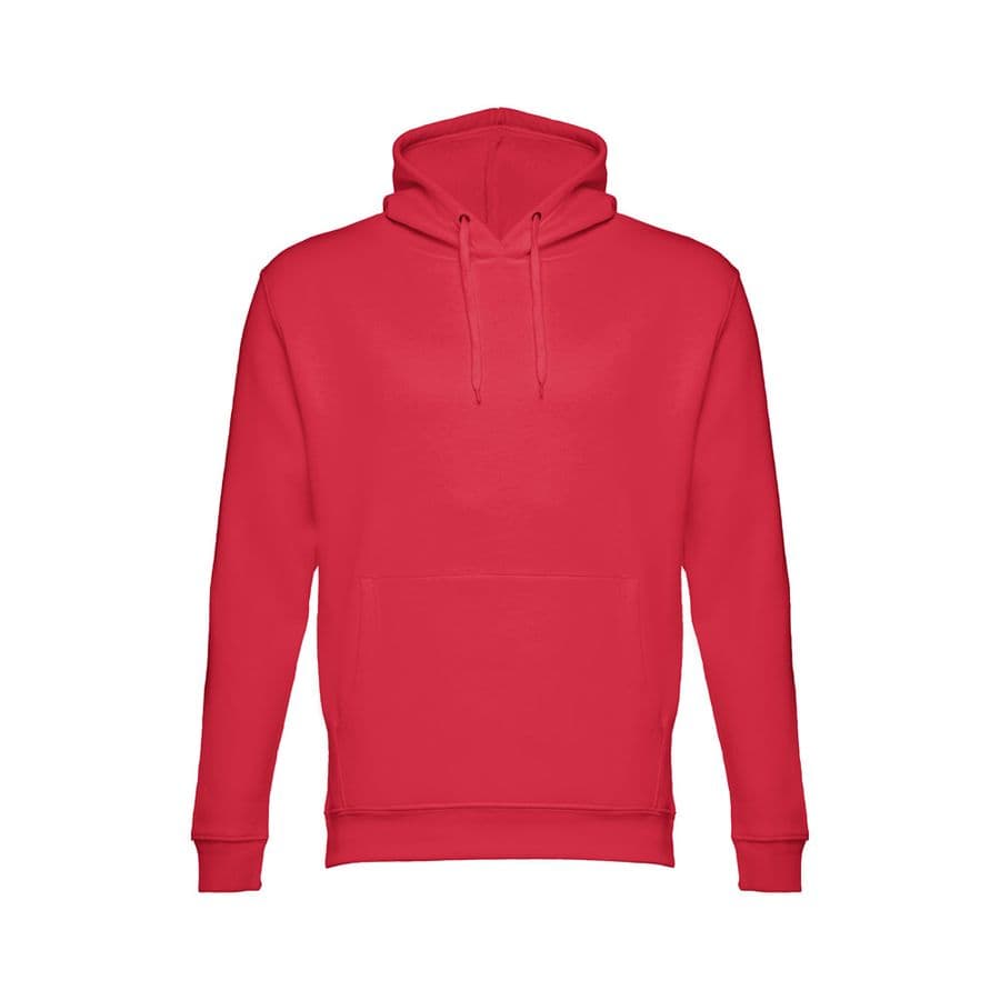 THC PHOENIX. Sweatshirt (unisex) med huva i bomull och polyester Röd