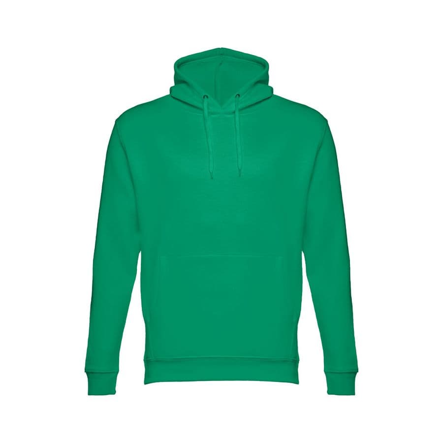 THC PHOENIX. Sweatshirt (unisex) med huva i bomull och polyester Grön