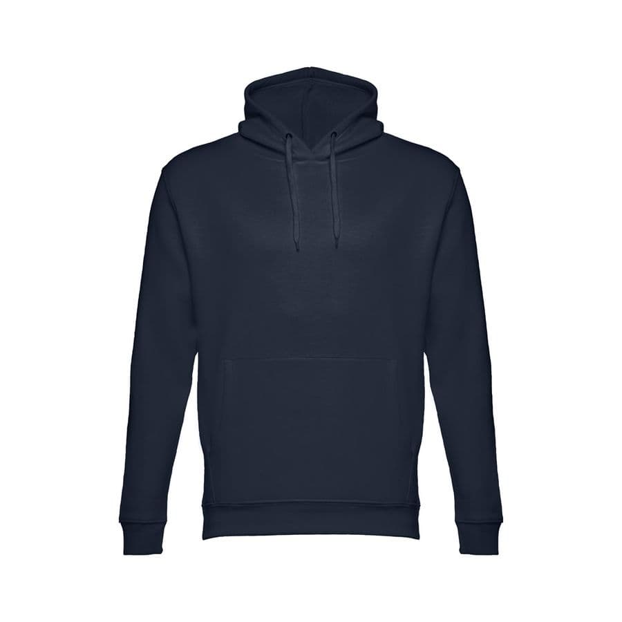 THC PHOENIX. Sweatshirt (unisex) med huva i bomull och polyester Marinblå