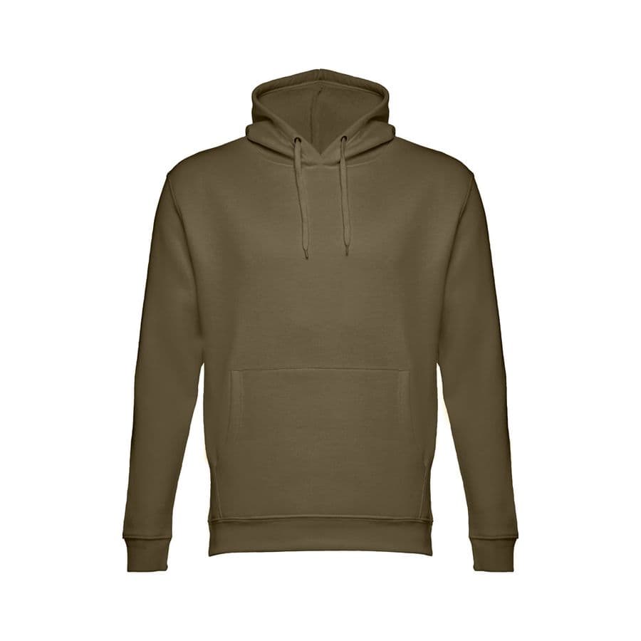 THC PHOENIX. Sweatshirt (unisex) med huva i bomull och polyester Militärgrön