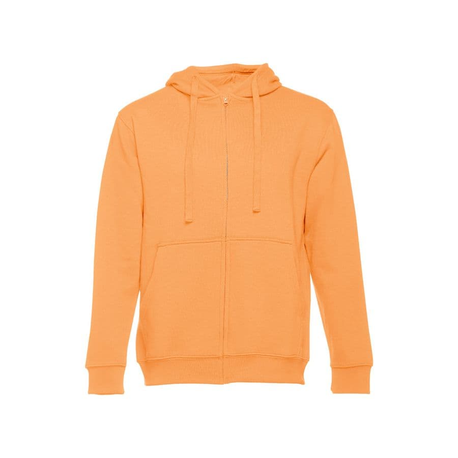 THC AMSTERDAM. Herrtröja i bomull och polyester Korallorange