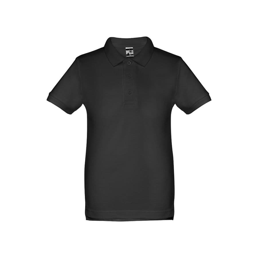 THC ADAM KIDS. Kortärmad bomullspikétröja för barn (unisex)