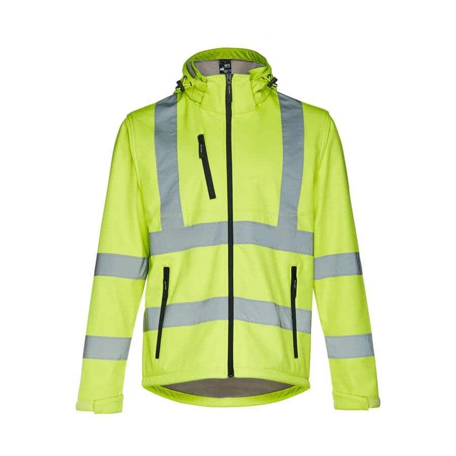 THC ZAGREB WORK. Softshelljacka med hög synlighet (unisex)
