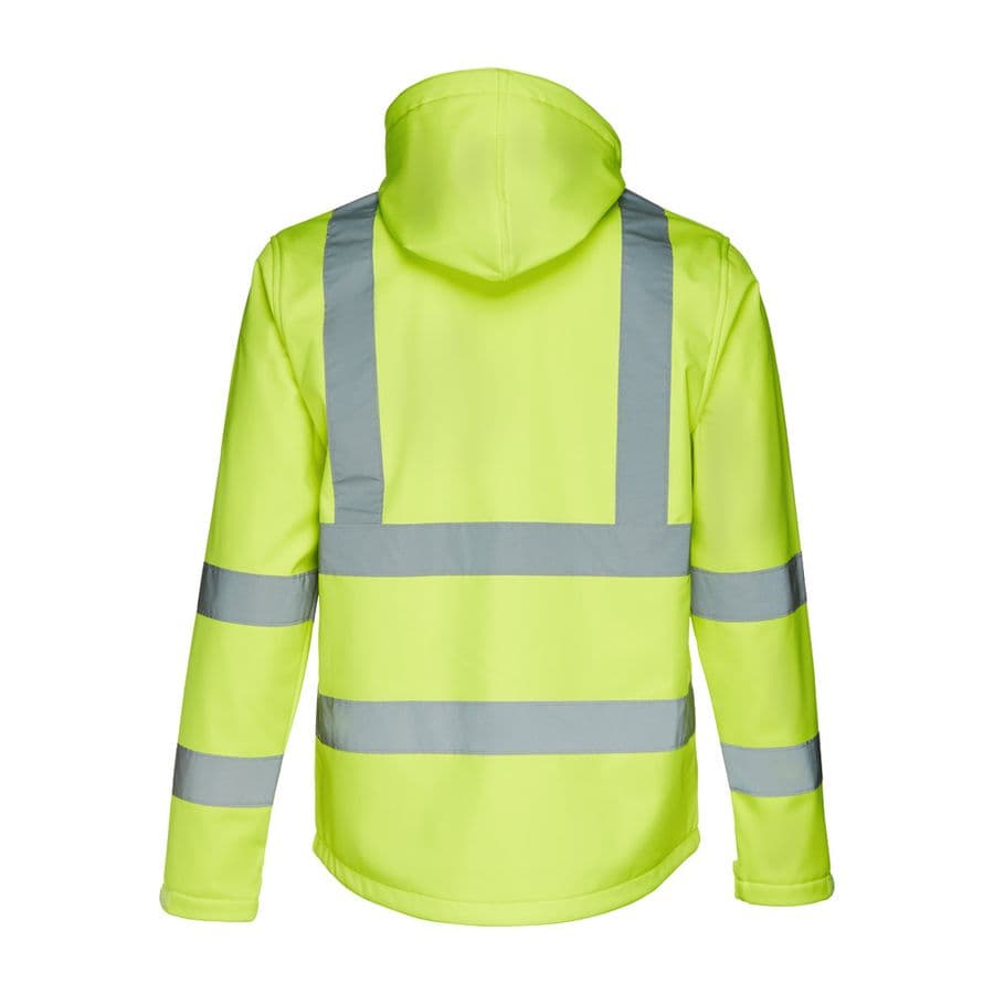 THC ZAGREB WORK. Softshelljacka med hög synlighet (unisex)