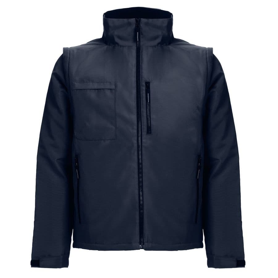 THC ASTANA. Vadderad polyesterjacka (unisex) Marinblå