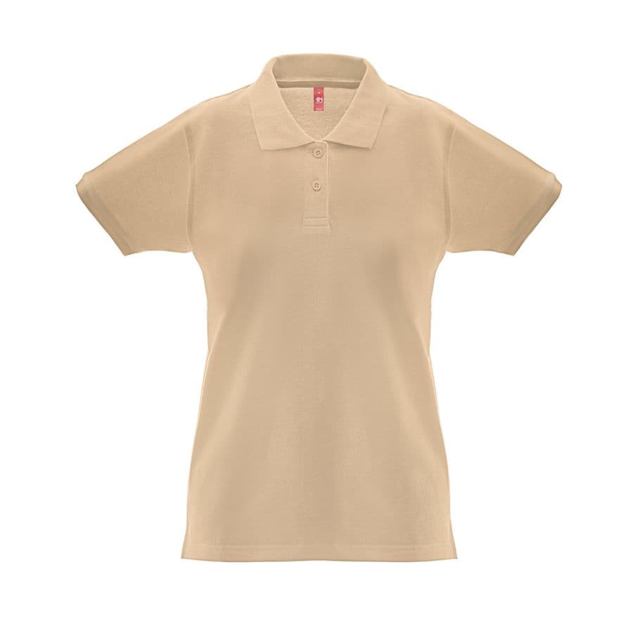 THC MONACO WOMEN. Dam piketröja Ljusbrun