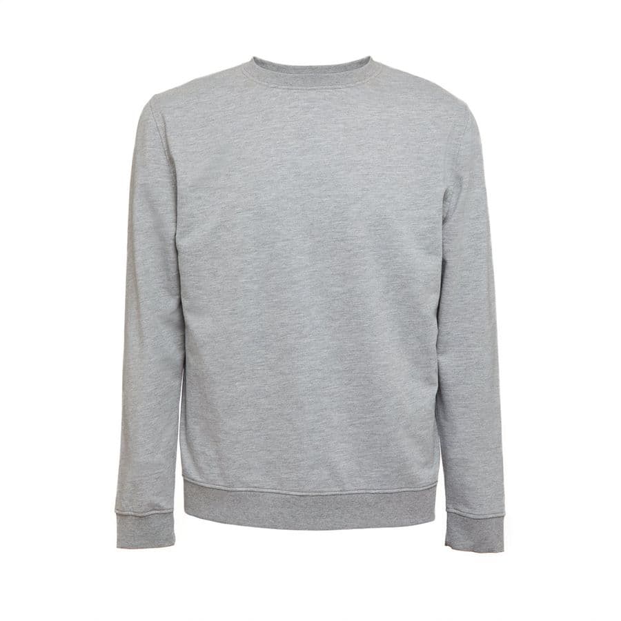THC COLOMBO. Sweatshirt (unisex) i italiensk frotté utan knappslå Lyngljusgrå