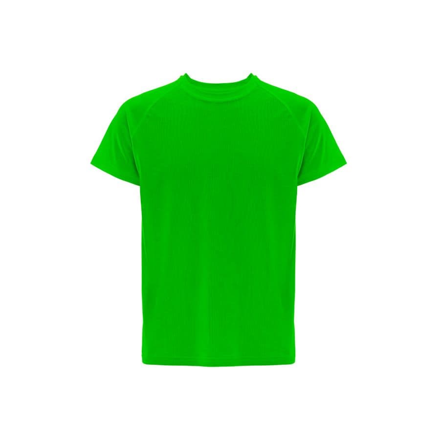 THC MOVE. Kortärmad tränings T-shirt i polyester Limegrön