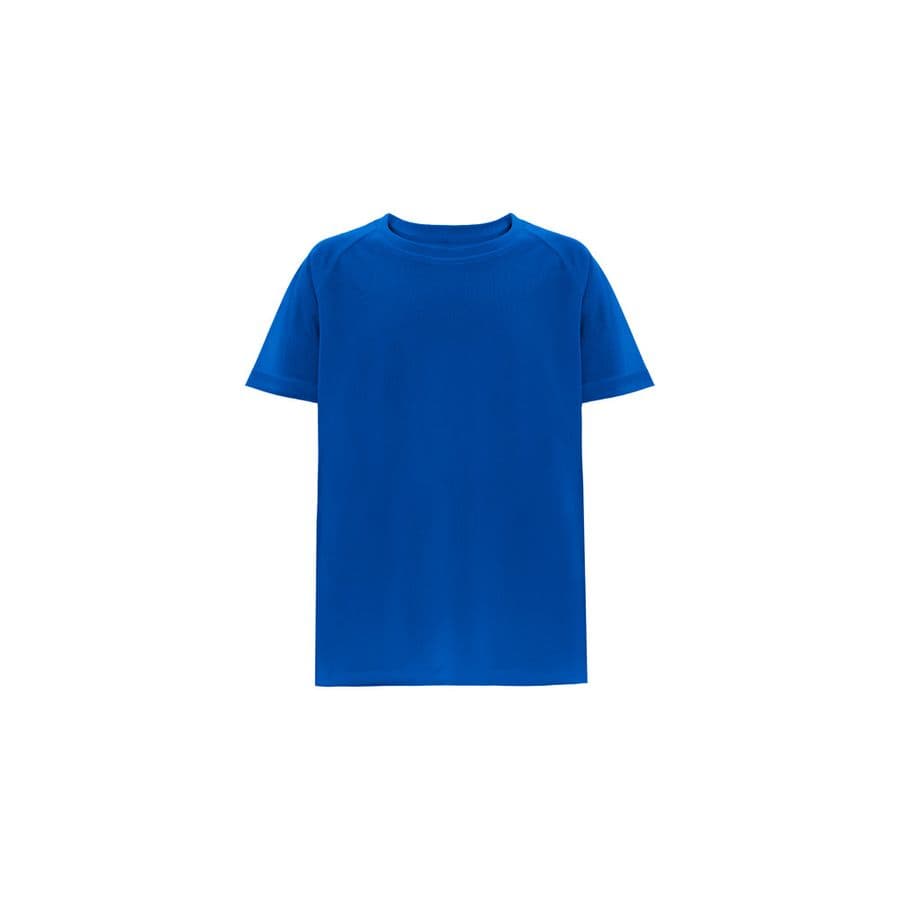 THC MOVE KIDS. tränings kortärmad polyester T-shirt för barn Kungsblå