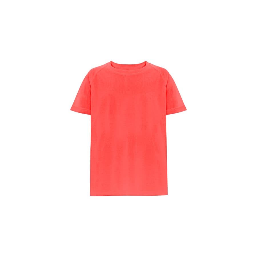 THC MOVE KIDS. tränings kortärmad polyester T-shirt för barn Mörkorange