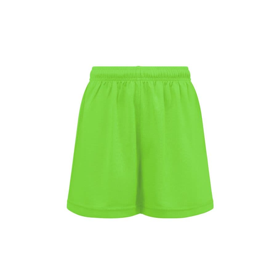THC MATCH KIDS. Sportshort för barn Limegrön