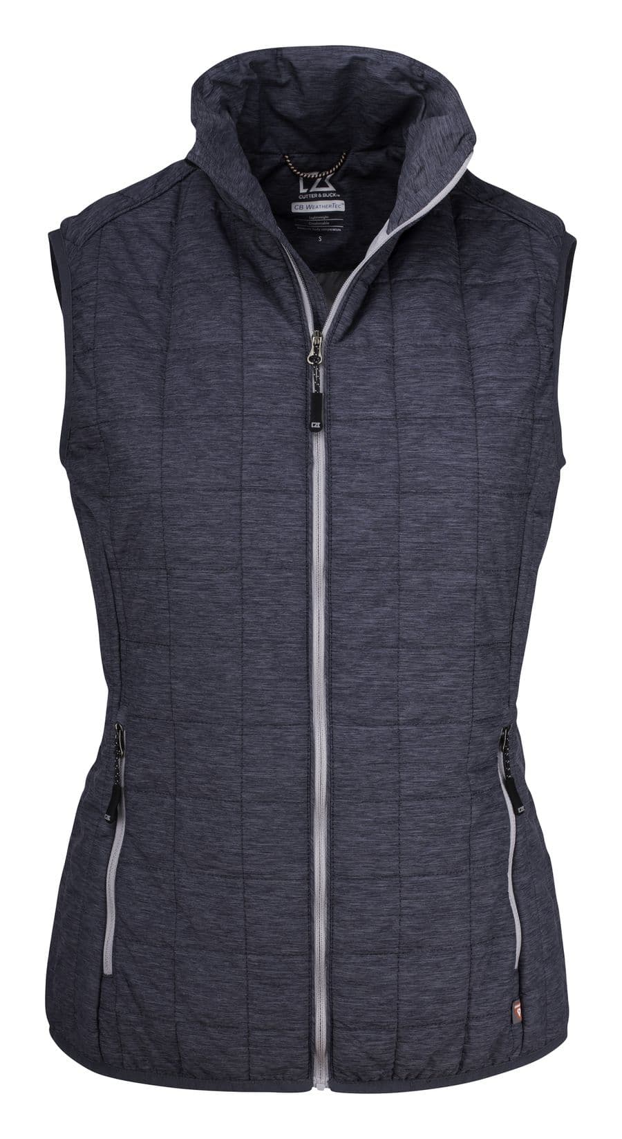 Rainier Vest Women Antracit blåmelerad