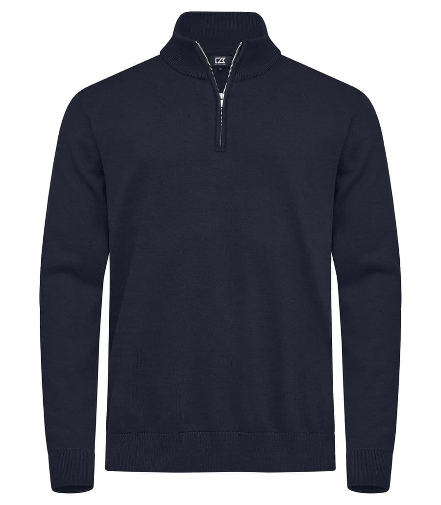 Oakville Half Zip Sweater Men Mörk marin