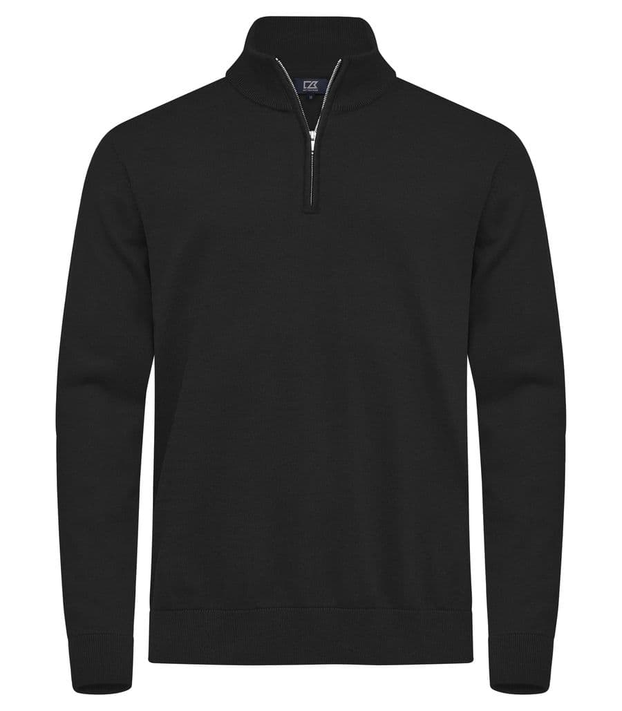 Oakville Half Zip Sweater Men Svart