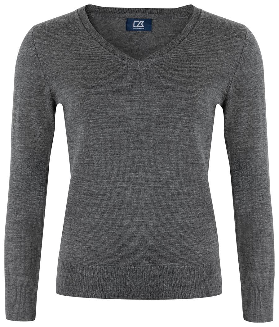 Vernon V-neck Women Antracitmelerad