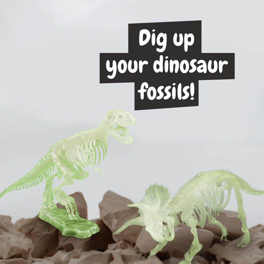 2 in 1 Fossil Excavation Kit I. Pedagogiskt spel för barn
