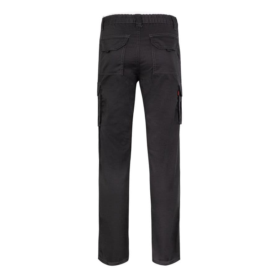 VL LUGH. Stretchbyxor med flera fickor (240g/m²) i bomull (46%), EME (38%) och polyester (16%)