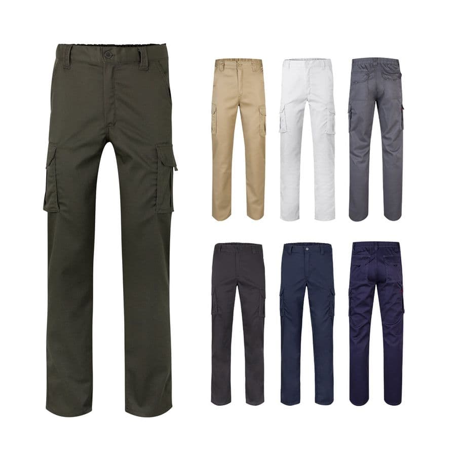 VL PAN. Stretchbyxor med flera fickor (290g/m²), i bomull (46%), EME (38%) och polyester (16%)