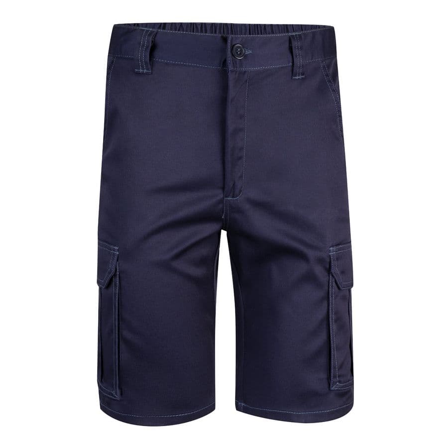 VL HEBE. Bermudashorts med flera fickor (240g/m²), i bomull (46%), EME (38%) och polyester (16%) Blå