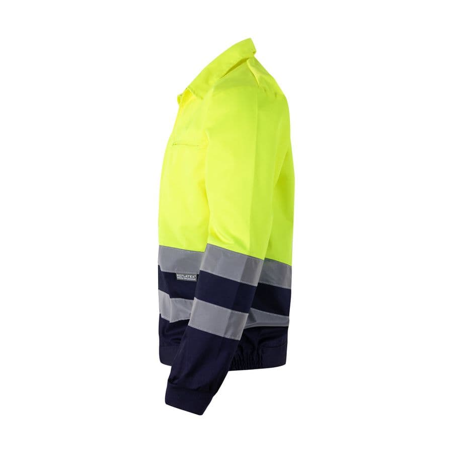 VL NEPTUNE LARGE. Tvåfärgad twilljacka (210g/m²) i polyester (80%) och bomull (20%)