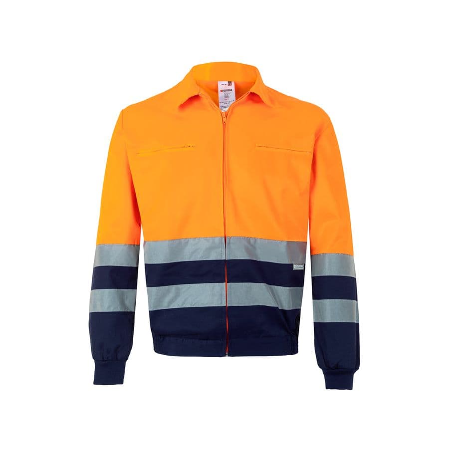 VL NEPTUNE LARGE. Tvåfärgad twilljacka (210g/m²) i polyester (80%) och bomull (20%) Blå