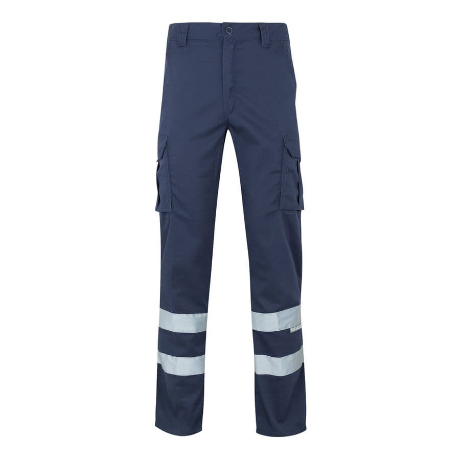 VL DIONYSUS. Stretchbyxor med flera fickor (240g/m²), i bomull (46%), EME (38%) och polyester (16%) Marinblå