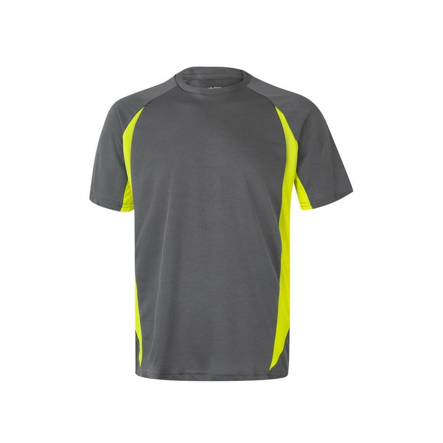 VL SLAYER. Tvåfärgad teknisk t-shirt i (160g/m²), i polyester (100%) Grå
