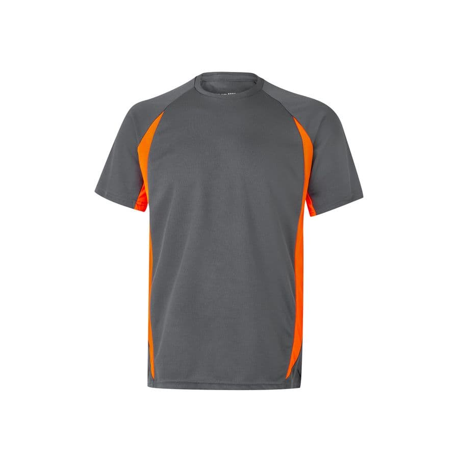 VL SLAYER. Tvåfärgad teknisk t-shirt i (160g/m²), i polyester (100%) Grå