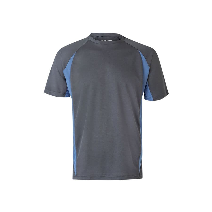 VL SLAYER. Tvåfärgad teknisk t-shirt i (160g/m²), i polyester (100%) Grå