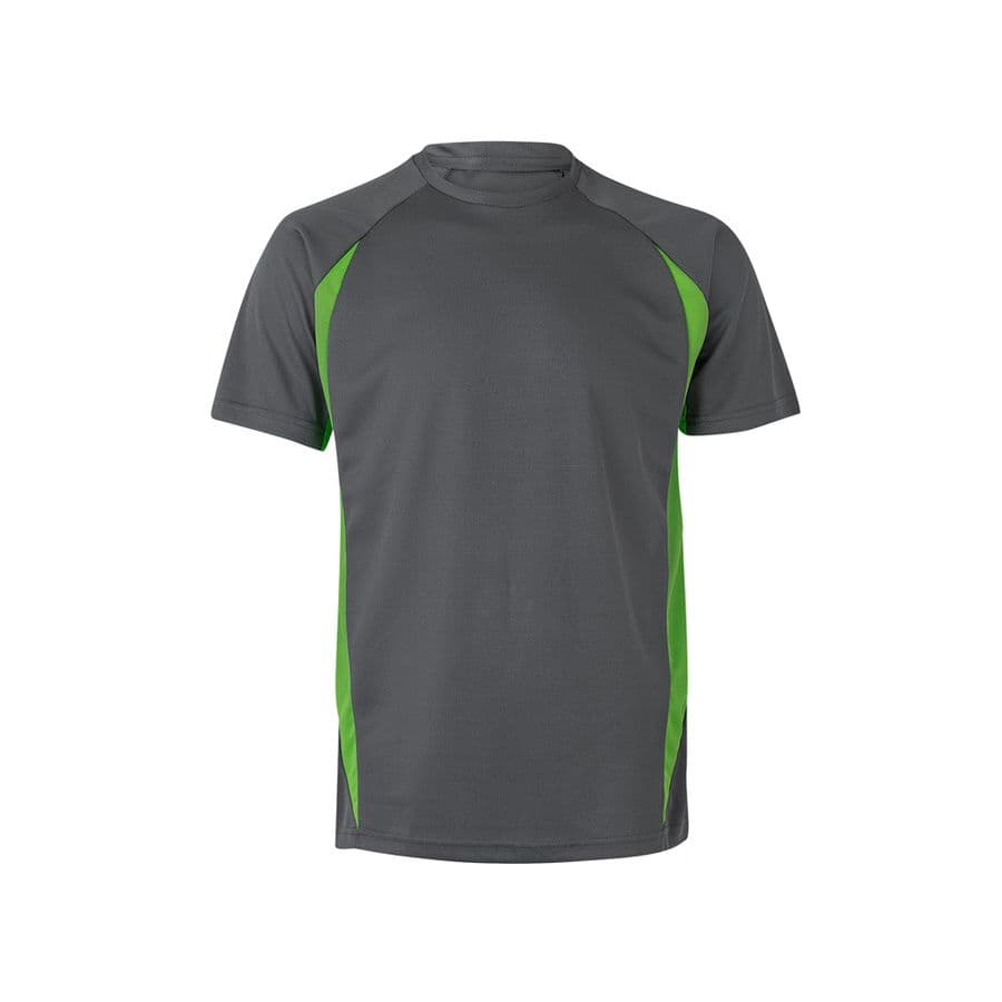 VL SLAYER. Tvåfärgad teknisk t-shirt i (160g/m²), i polyester (100%) Grå