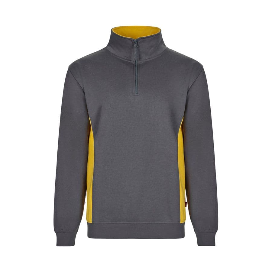 VL SVAROG. Tvåfärgad frottétröja (260g/m²), i polyester (65%) och bomull (35%) Grå