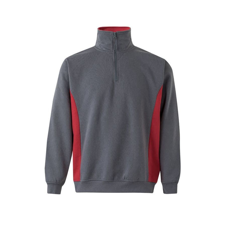 VL SVAROG. Tvåfärgad frottétröja (260g/m²), i polyester (65%) och bomull (35%) Grå