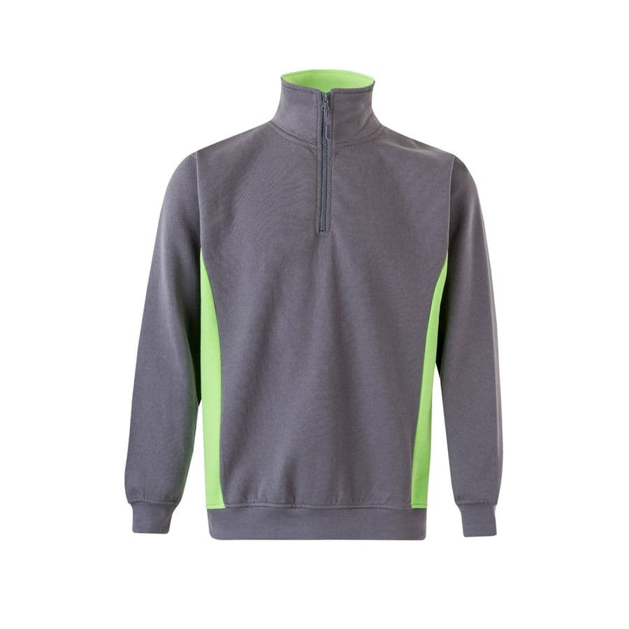 VL SVAROG. Tvåfärgad frottétröja (260g/m²), i polyester (65%) och bomull (35%) Grå