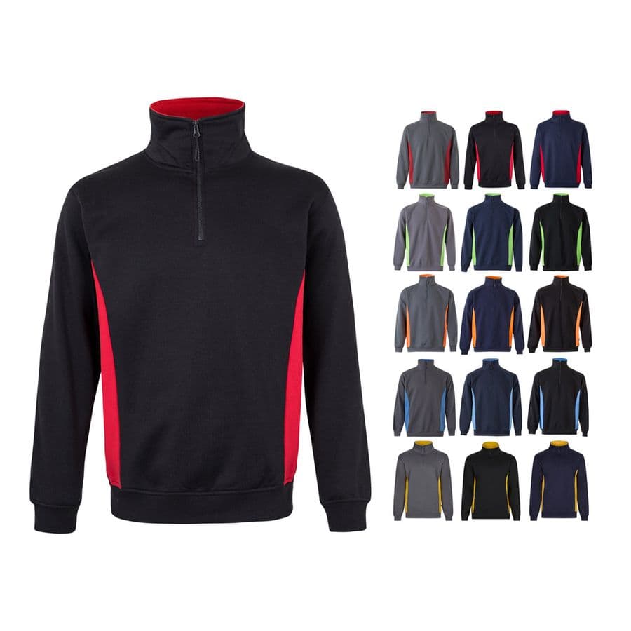 VL SVAROG. Tvåfärgad frottétröja (260g/m²), i polyester (65%) och bomull (35%)