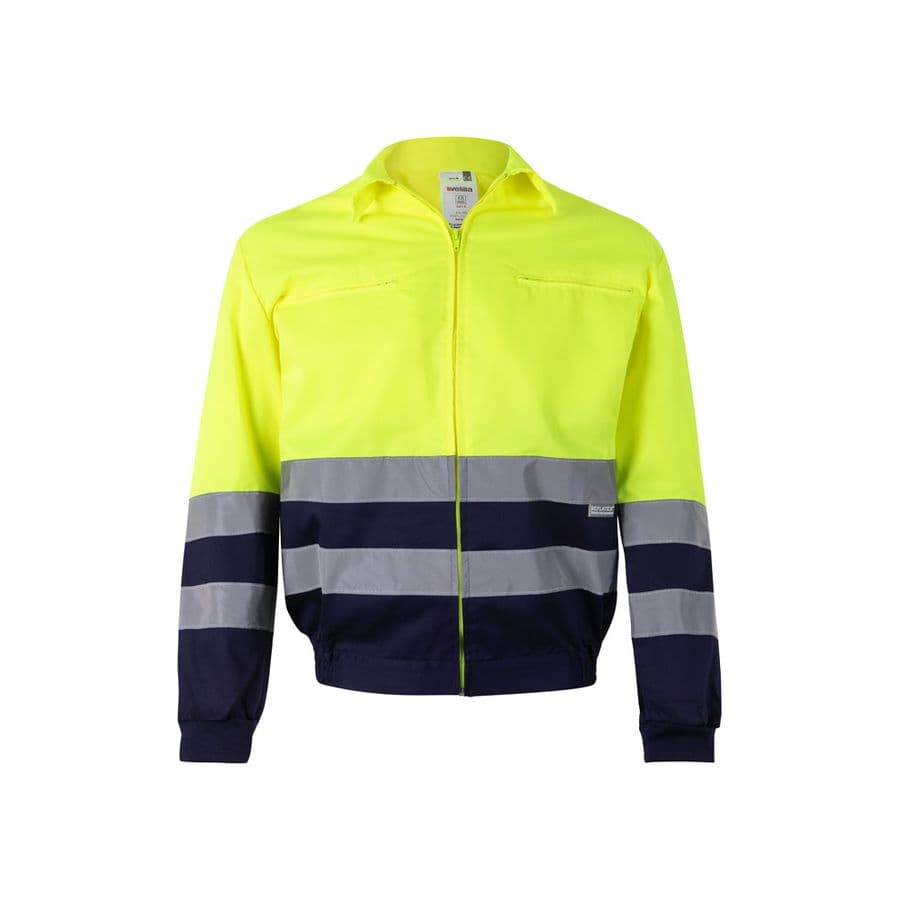 VL NEPTUNE. Tvåfärgad twilljacka (210g/m²) i polyester (80%) och bomull (20%)