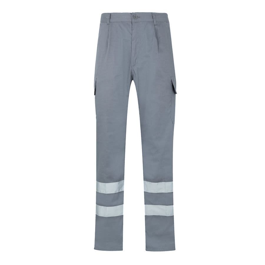 VL ASCLEPIUS. Twillbyxor med flera fickor (200g/m²), i bomull (35%) och polyester (65%) Grå