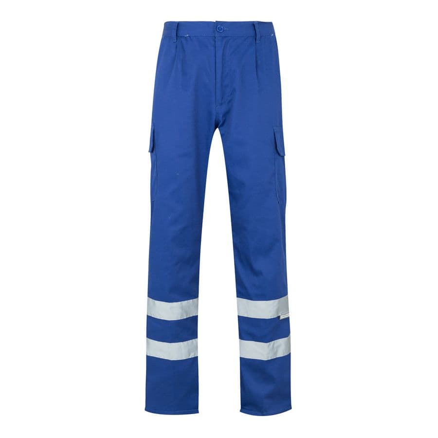 VL ASCLEPIUS. Twillbyxor med flera fickor (200g/m²), i bomull (35%) och polyester (65%) Kungsblå