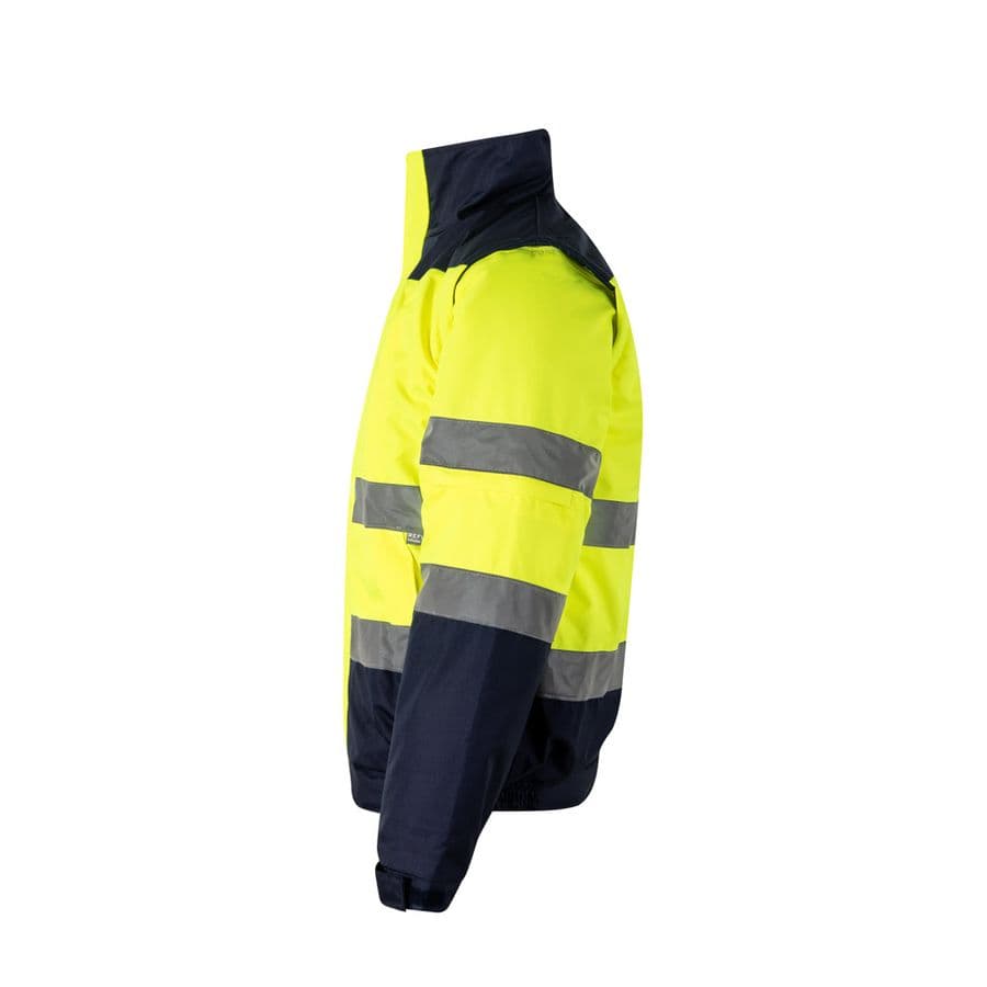 VL JUPITER. Tvåfärgad vadderad jacka (180g/m²) i polyester (100%), med PU-beläggning