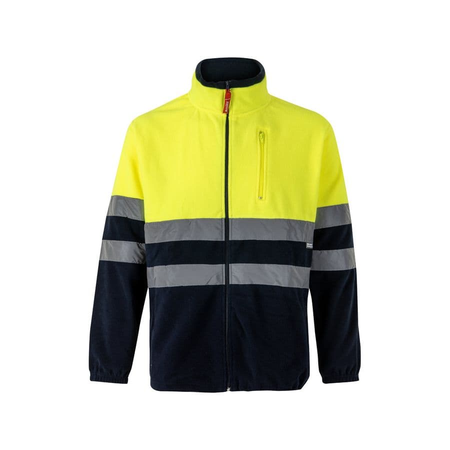 VL EROS LARGE. Tvåfärgad fleecejacka (280g/m²), i polyester (100%) Blå