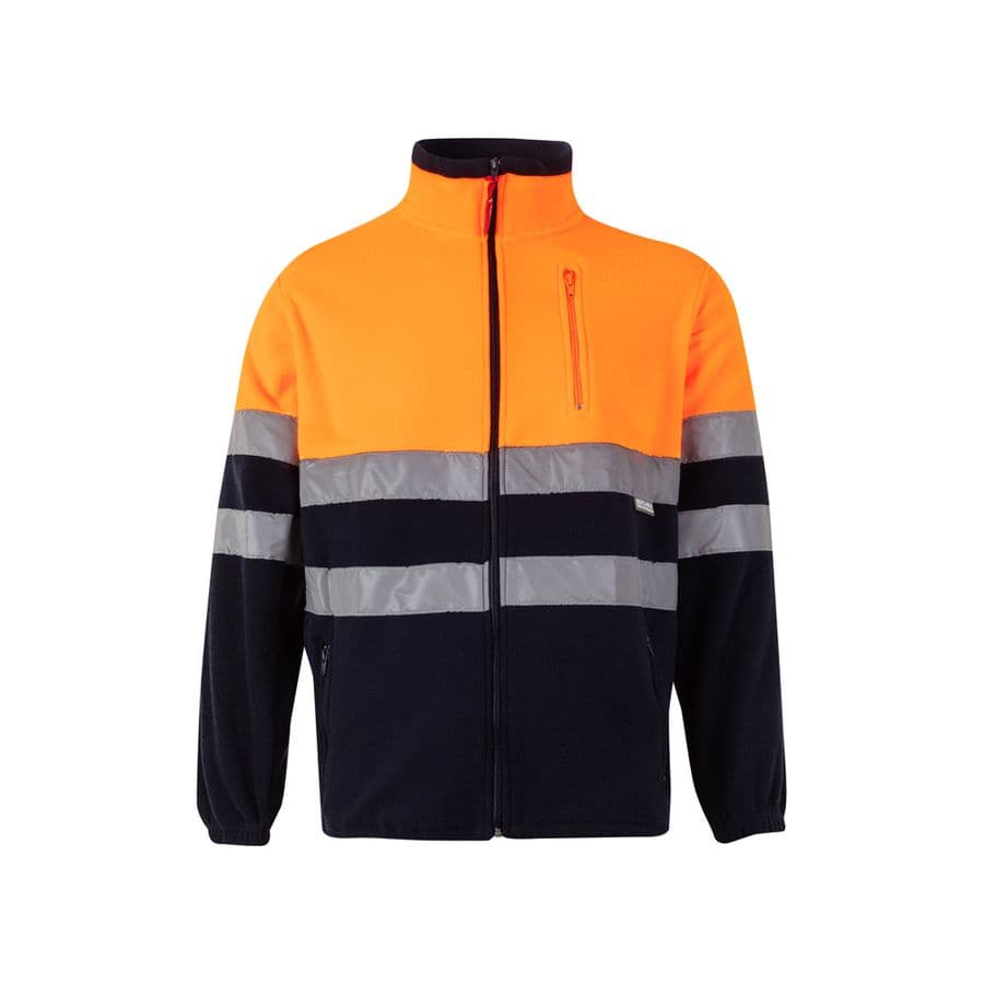 VL EROS LARGE. Tvåfärgad fleecejacka (280g/m²), i polyester (100%) Blå