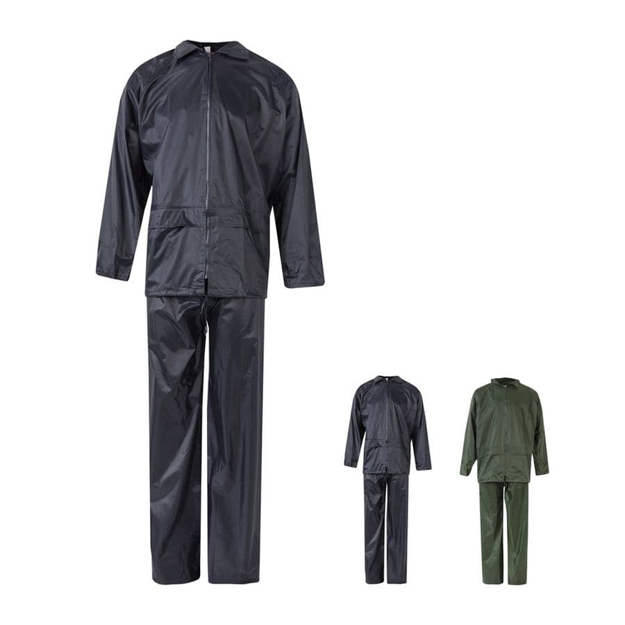 VL SEDNA. Regndräkt (225g/m²), tvådelad i polyester (100%) med PVC-beläggning