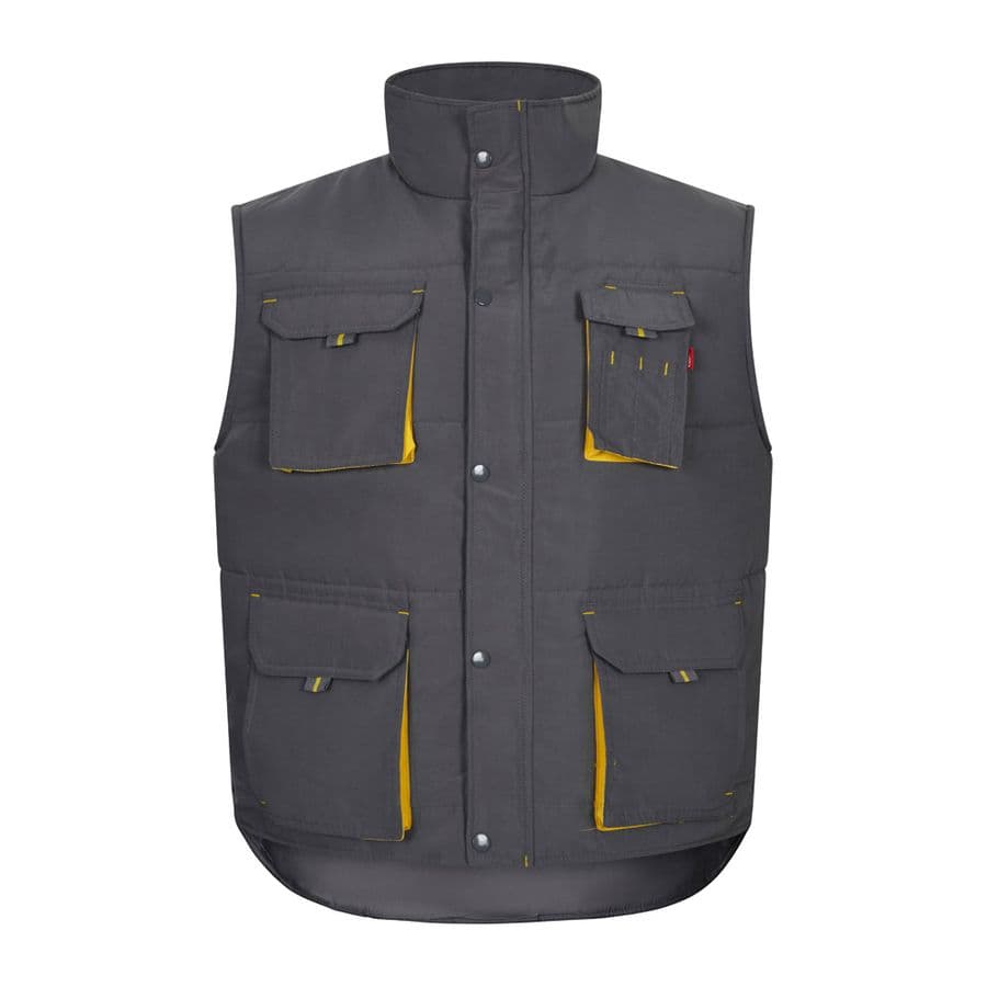 VL NERGAL. Vadderad väst, tvåfärgad, multificka (120g/m²), i polyester (100%) Grå