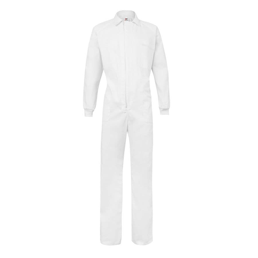 VL YAMA. Twill jumpsuit (200g/m²), i bomull (35%) och polyester (65%) Vit