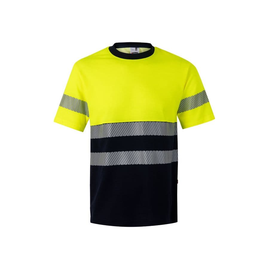 VL BASTET. Tvåfärgad piké-T-shirt (150g/m²), i bomull (55%) och polyester (45%)
