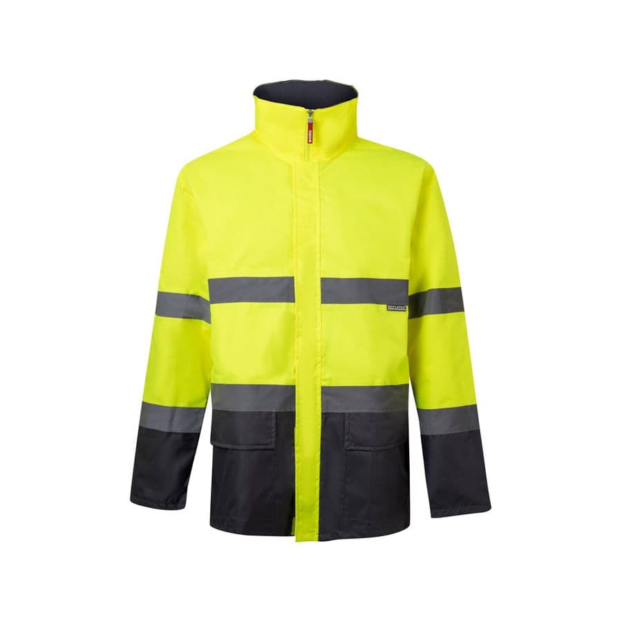 VL THEMIS. Tvåfärgad parkas (190g/m²), i polyester (100%), med PU-beläggning Grå